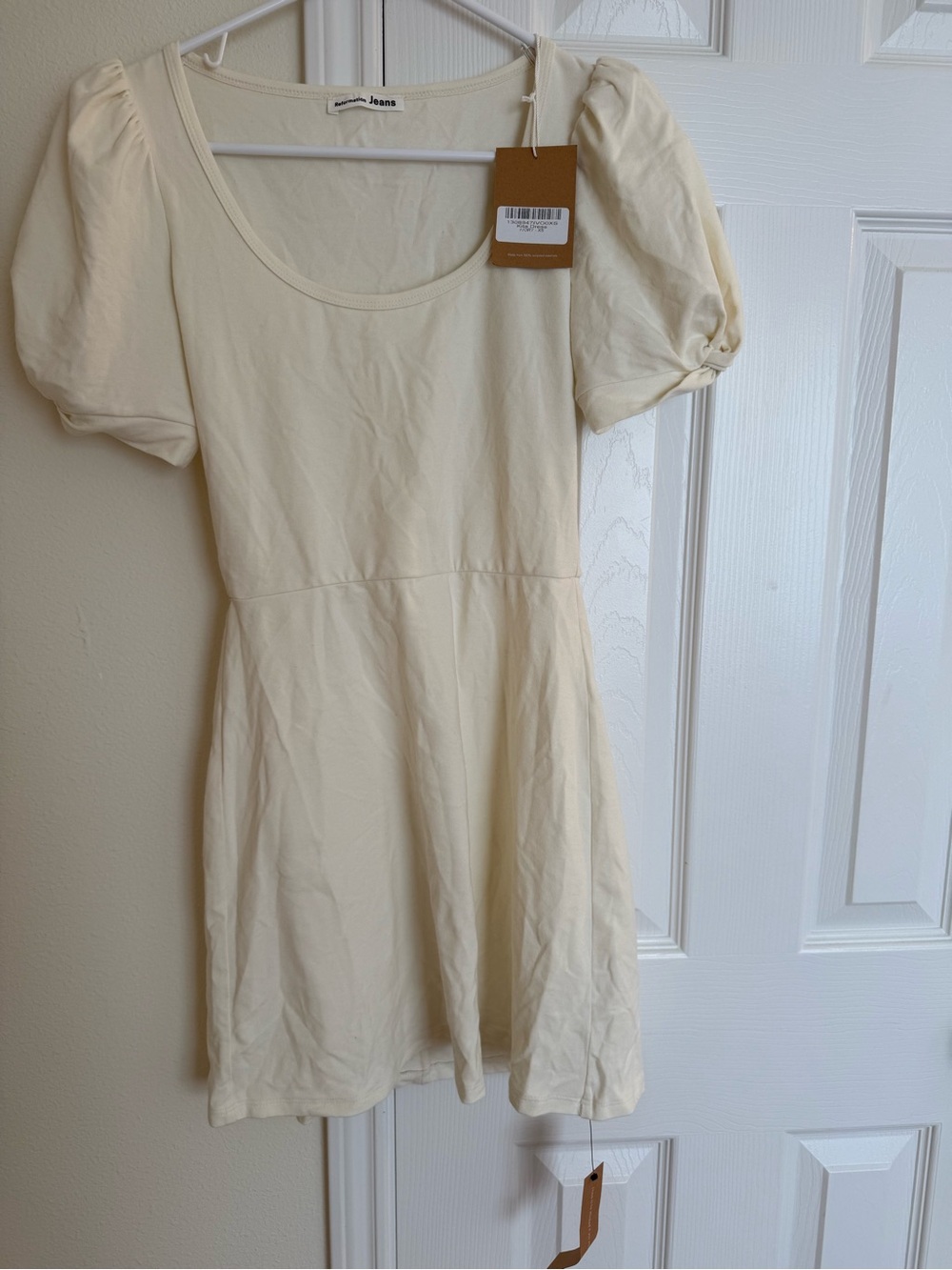 Reformation Kita Knit Dress Ivory NWT
